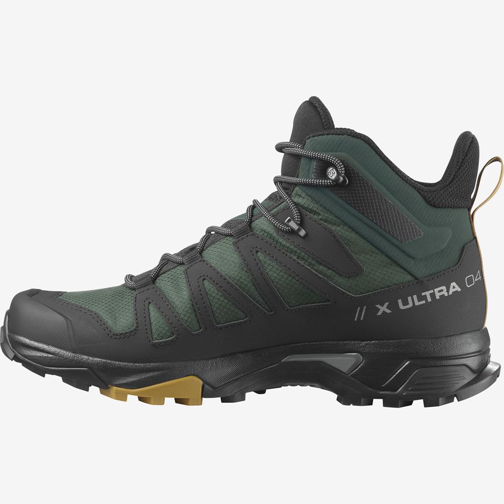 Salomon X ULTRA 4 MID GORE-TEX Botas De Montaña Hombre - Verde - Colombia (35496-YUED)